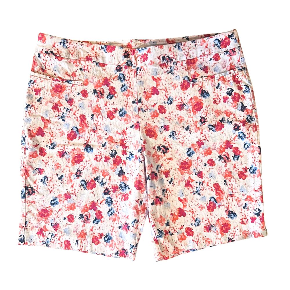 Time and Tru Floral Bermuda Shorts XXL | Americana Y2K Cottagecore Summer
